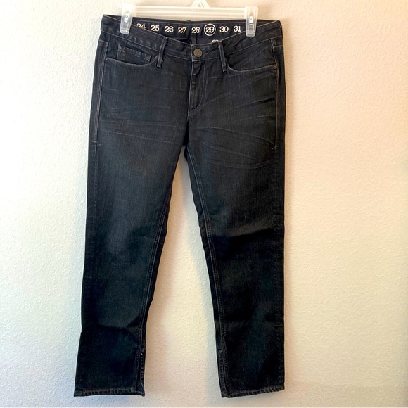 Earnest Sewn Black Cropped “Harlan 94A” Jeans 29 Made In Japan - Picture 1 of 7